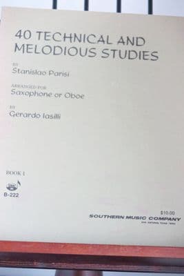 Parisi S - 40 Technical & Melodious Studies for Saxophone or Oboe Book 1 Nos 1-22 arr Iasilli G