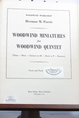 Parris H M - Woodwind Miniatures for Woodwind Quintet
