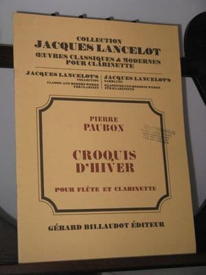 Paubon P - Croquis d'Hiver for Flute & Clarinet