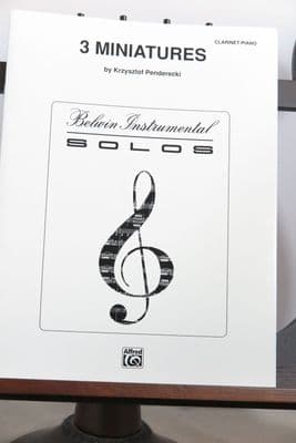 Penderecki K - 3 Miniatures for Clarinet and Piano