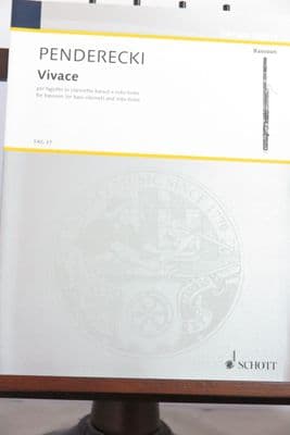 Penderecki K - Vivace for Bassoon (or Bass Clarinet) & Roto-toms