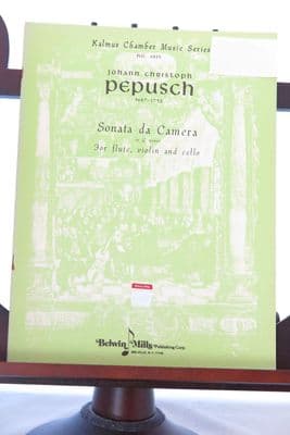 Pepusch J C - Sonata da Camera in G Minor for Flute Violin & Cello