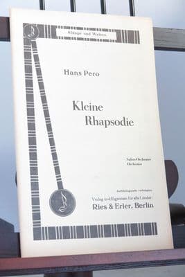 Pero H - Kleine Rhapsodie for Salon Orchestra