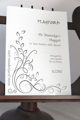 Playford J - Mr Beveridge's Maggot for Wind Quartet arr Portus L