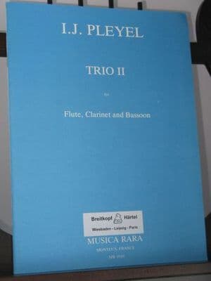Pleyel I J - Trio No 2 for Flute Clarinet & Bassoon