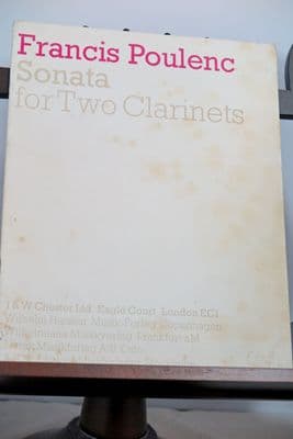 Poulenc F - Sonata for 2 Clarinets (B Flat & A)