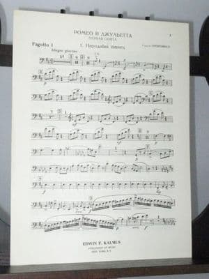 Prokoviev S - Romeo & Juliet Suite No 1 Op 64bis Bassoon 1 Part