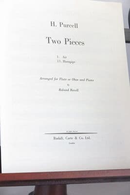 Purcell H - Two Pieces (Air & Hornpipe) for Flute (or Oboe) & Piano arr Revell R