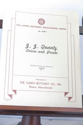 Quant J J - Arioso & Presto for Flute & Piano