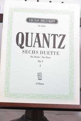 Quantz J J - 6 Duets for 2 Flutes Op 2 Vol 1 Duets Nos 1-3
