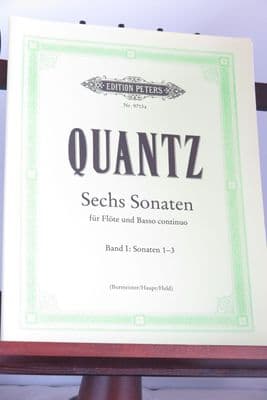 Quantz J J - Six Sonatas for Flute & Basso Continuo Vol 1 Sonatas 1-3