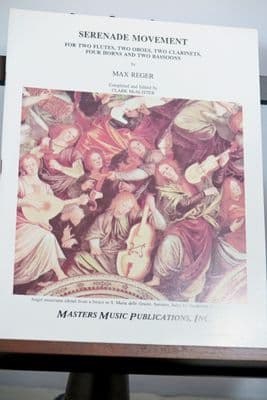 Reger M - Serenade Movement for 2 Flutes 2 Oboes 2 Clarinets 4 Horns & 2 Bassoons