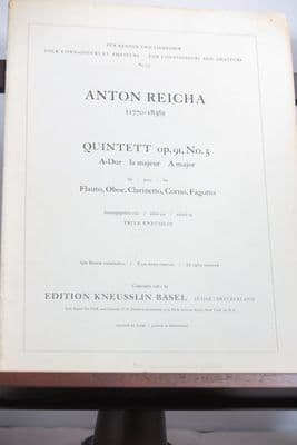 Reicha A - Wind Quintet Op 99 No 5 in A