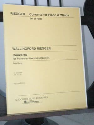 Riegger W - Concerto Op 53 for Piano & Woodwind Quintet