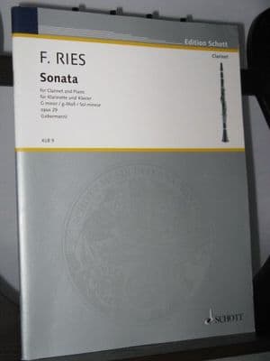 Ries F - Sonata for Clarinet and Piano in G Minor Op 29