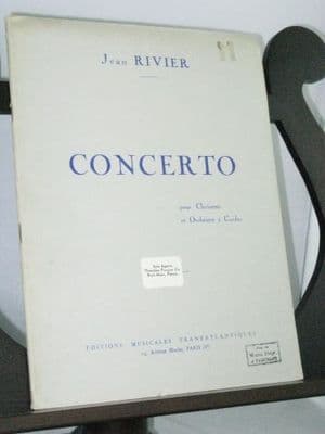 Rivier J - Clarinet Concerto for Clarinet & Piano