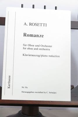 Rosetti A - Romanze for Oboe & Piano arr Verheijen C