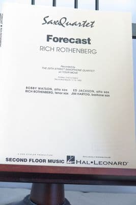 Rothenberg R - Forecast for Saxophone Quartet
