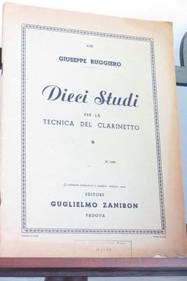 Ruggiero G - Dieci Studi per la Tecnica del Clarinetto