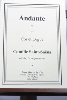 Saint Saens C - Andante  for Horn & Organ ed Larkin C