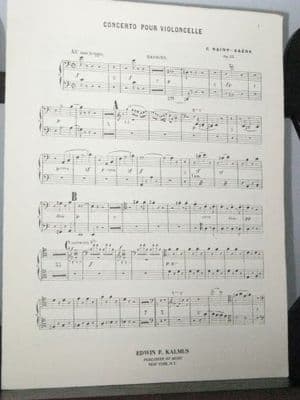 Saint Saens C - Cello Concerto Op 33 Bassoons 1&2 Part