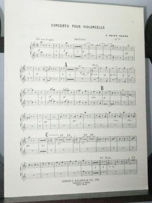 Saint Saens C - Cello Concerto Op 33 Oboes 1&2 Part