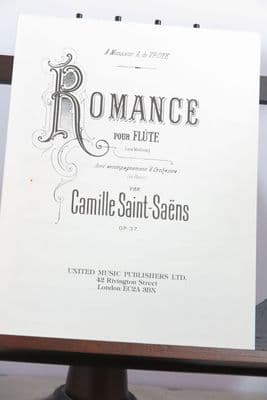 Saint Saens C - Romance Op 37 for Flute & Piano