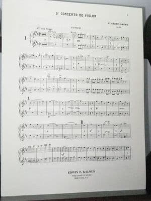 Saint Saens C - Violin Concerto No 3 Op 61 Oboes 1&2 Part
