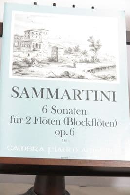 Sammartini G - 6 Sonatas Op 6 for 2 Flutes (or Oboes or Recorders)