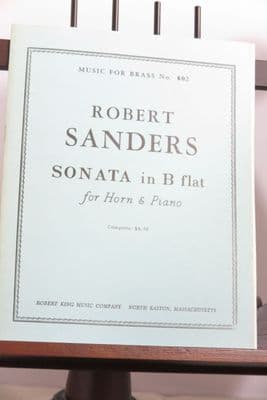 Sanders R - Sonata in B Flat for Horn & Piano