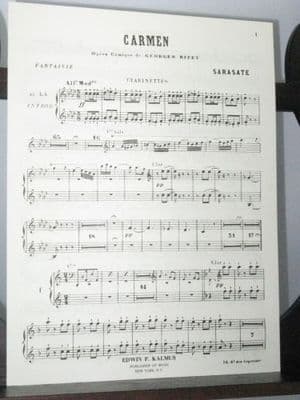 Sarasate P - Carmen Fantasy Clarinets 1&2 Part