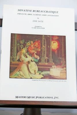 Satie E - Sonatine Bureaucratique for Flute Oboe Clarinet Horn & Bassoon arr McAlister C