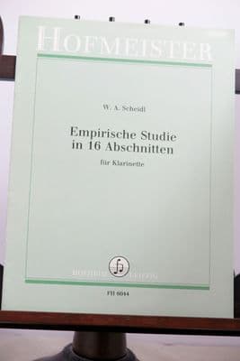 Scheidl W A - Empirische Studie in 16 Abschnitten (Empirical Study in 16 Sections) for Clarinet
