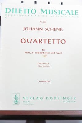 Schenk J - Quartet for Flute, 2 Cor Anglais (English Horn) & Bassoon