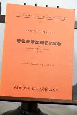 Schibler A - Concertino Op 49 for Clarinet & Piano