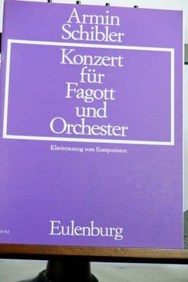 Schibler A - Concerto Op 85 for Bassoon & Piano