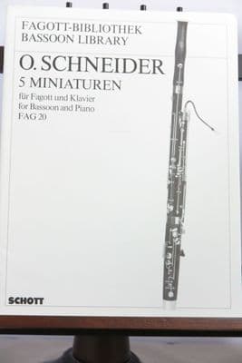 Schneider O - 5 Miniatures for Bassoon & Piano