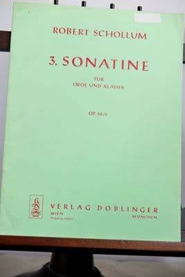Schollum R - Sonatine No 3 Op 68 No 2 for Oboe & Piano