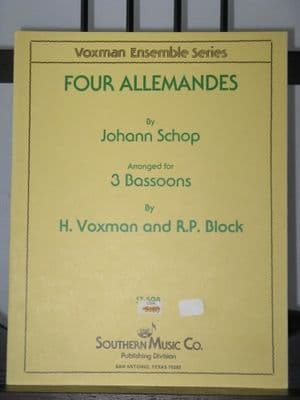 Schop J - 4 Allemandes arr Voxman H Block R P