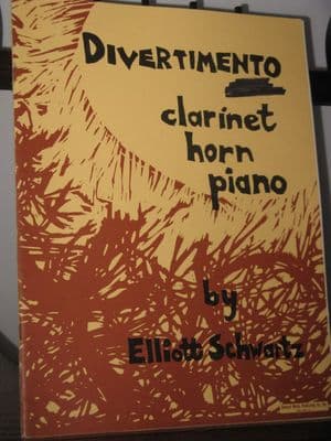 Schwartz E - Divertimento for Clarinet Horn & Piano