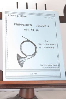 Shaw L E - Fripperies Vol 4 (Nos 13-16) for 4 Bassoons