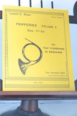 Shaw L E - Fripperies Vol 5 (Nos 17-20) for 4 Bassoons
