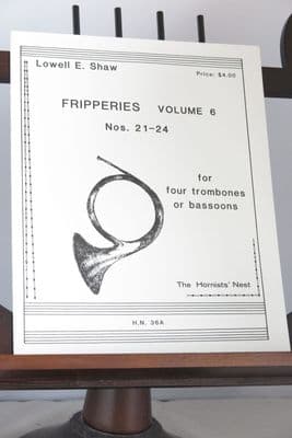 Shaw L E - Fripperies Vol 6 (Nos 21-24) for 4 Bassoons