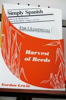 Simply Spanish for 3 Saxophones of Equal Pitch or 2 Altos & 1 Tenor arr Lewin G