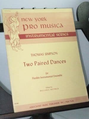 Simpson T - Two Dance Pairs for Flexible Instrumental Ensemble arr Hettrick W E