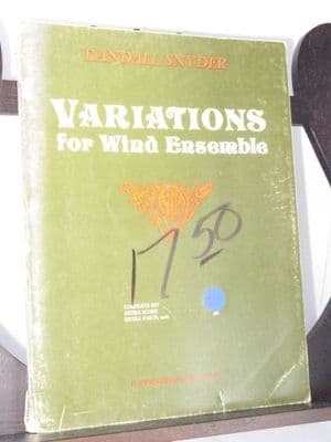 Snyder R - Variations for Wind Ensemble
