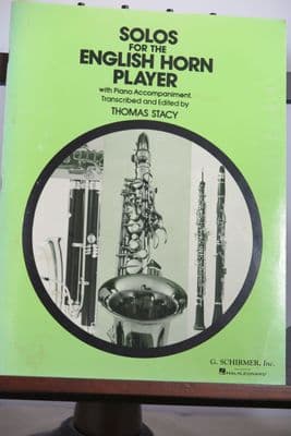 Solos for the English Horn (Cor Anglais) Player & Piano arr Stacy T