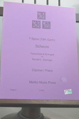 Spies E - Scherzo Op 66 for Clarinet & Piano arr Dishinger R C