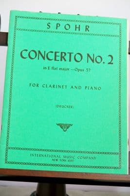 Spohr L - Concerto No 2 in E Flat Op 57 for Clarinet & Piano arr Drucker S