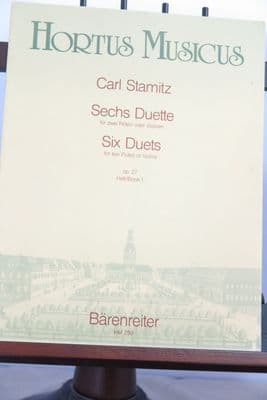 Stamitz C - 6 Duets for 2 Flutes (or Violins) Op 27 Vol 1 Duets 1-3